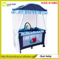 Hot sale europe standard baby playpen with canopy